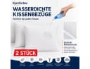 Komfortec Wasserdichte Kissenbezüge 45x45 cm Weiß Set Bild 1