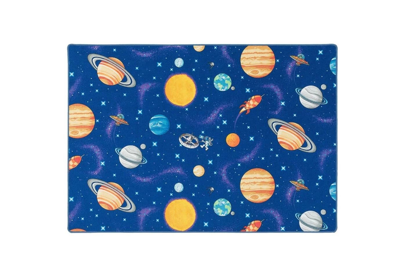 Snapstyle Kinderteppich Weltall Blau - Bild 3