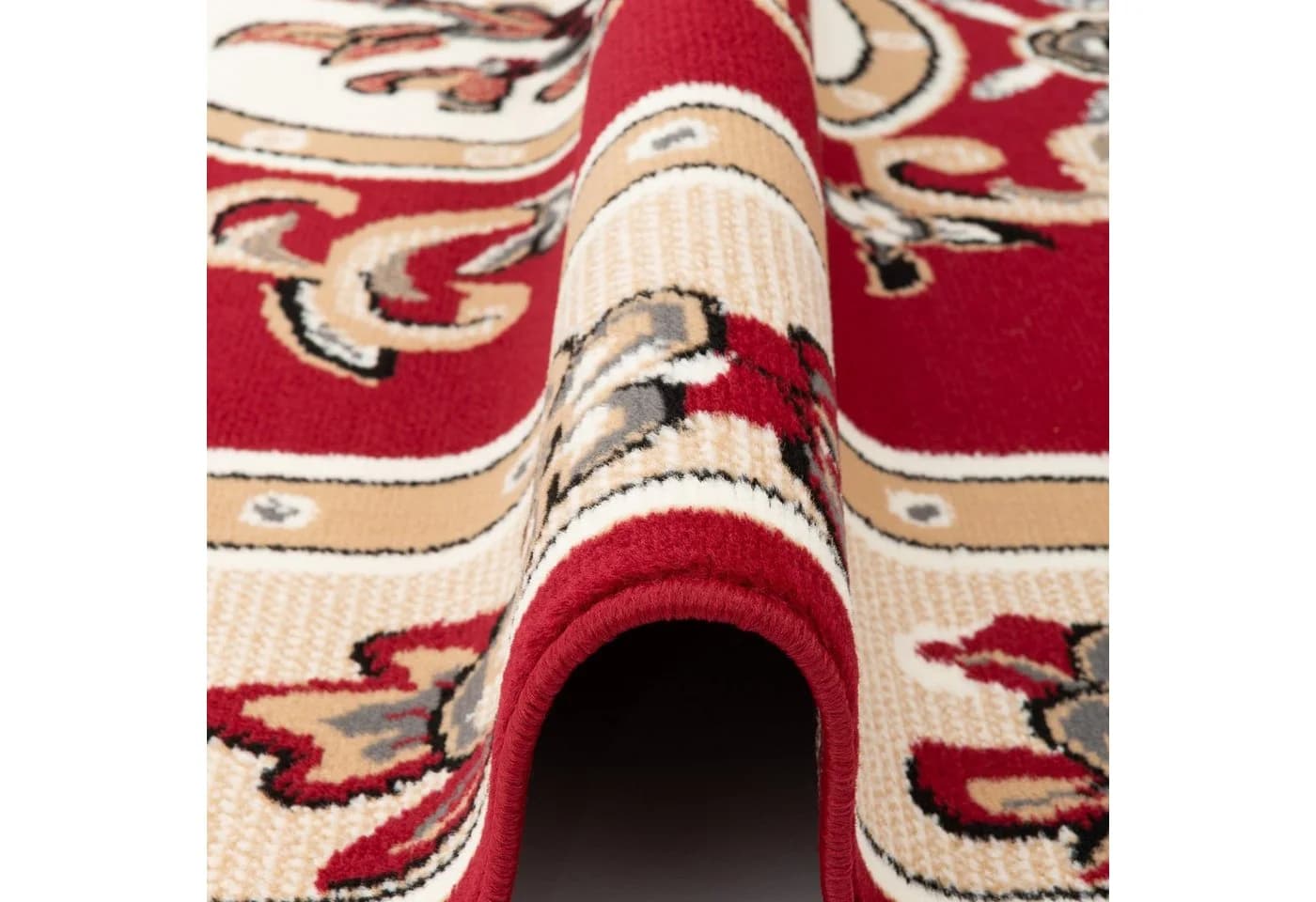 Pergamon Läufer Orient Velours Teppich Trendline Rot - Bild 3