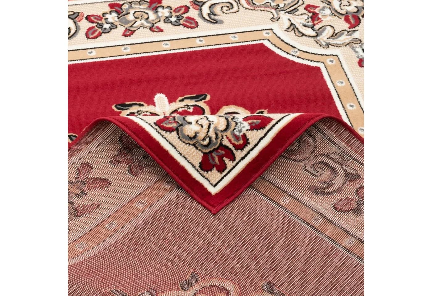 Pergamon Läufer Orient Velours Teppich Trendline Rot - Bild 4