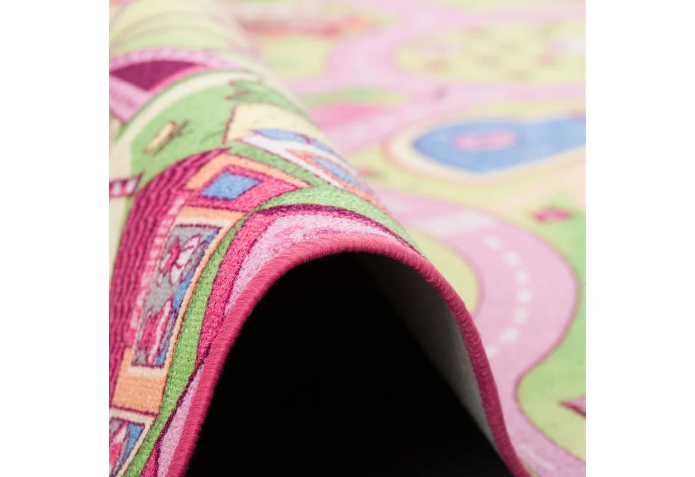 Snapstyle Kinderteppich Straßenmotiv Rosa Rechteckig - Bild 4