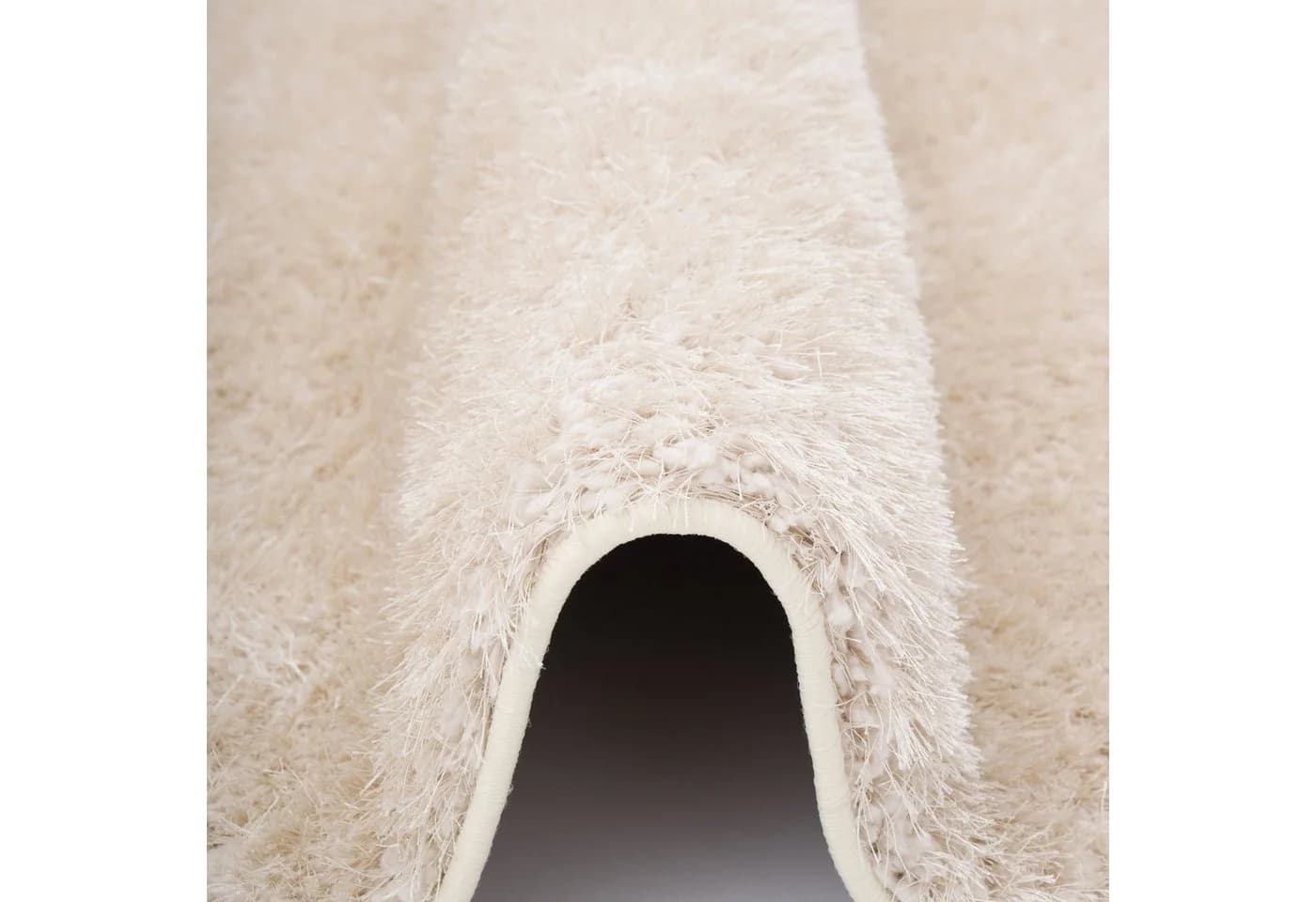 Snapstyle Hochflor-Teppich Shaggy Läufer Beige Rechteckig - Bild 3