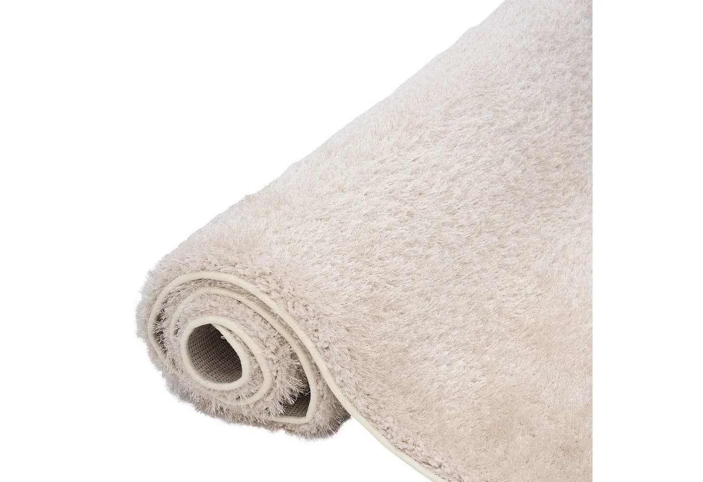 Snapstyle Hochflor-Teppich Shaggy Läufer Beige Rechteckig - Bild 4