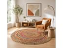 Pergamon Sisalteppich Jute Baumwolle Salsa Rund Bild 2