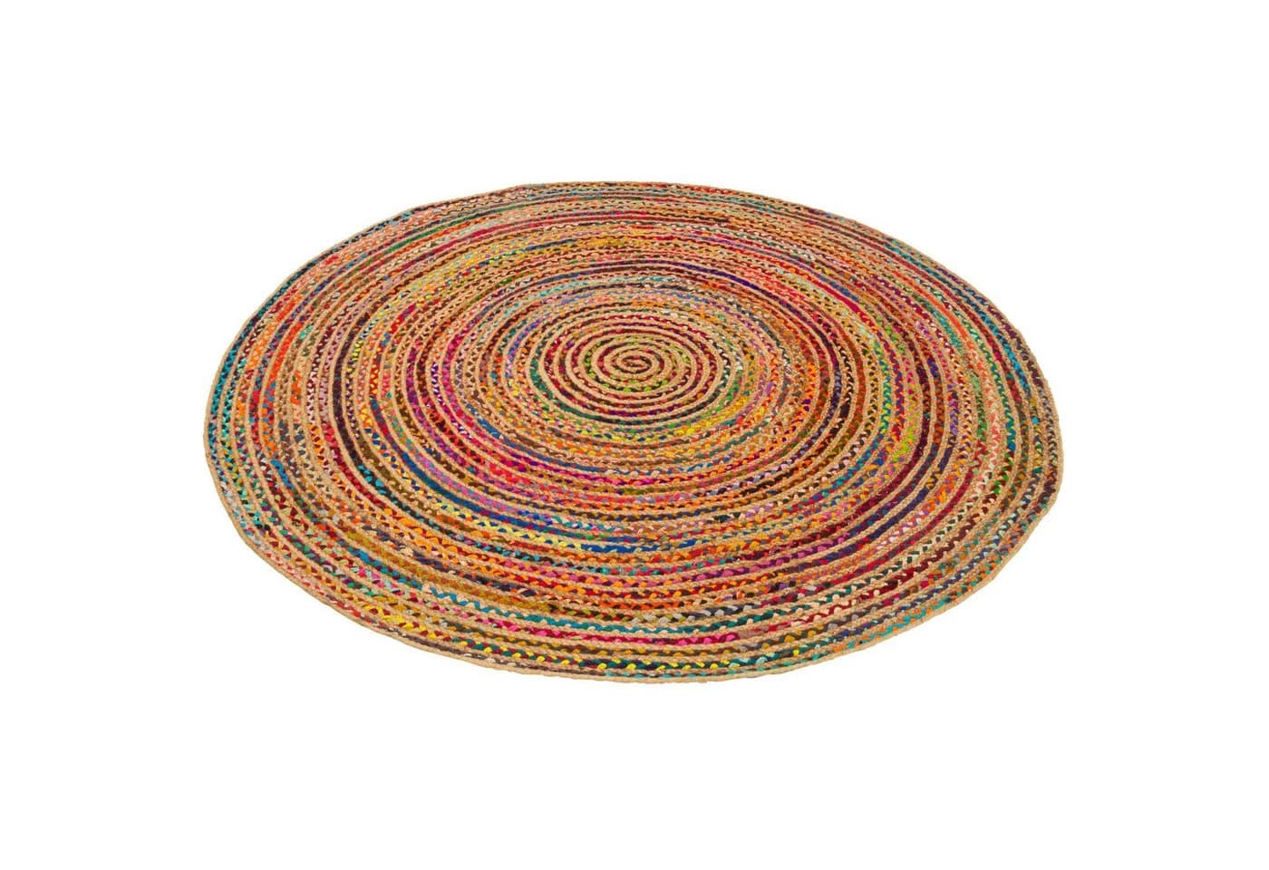 Pergamon Sisalteppich Salsa Rund Bunt Jute Baumwolle - Bild 5
