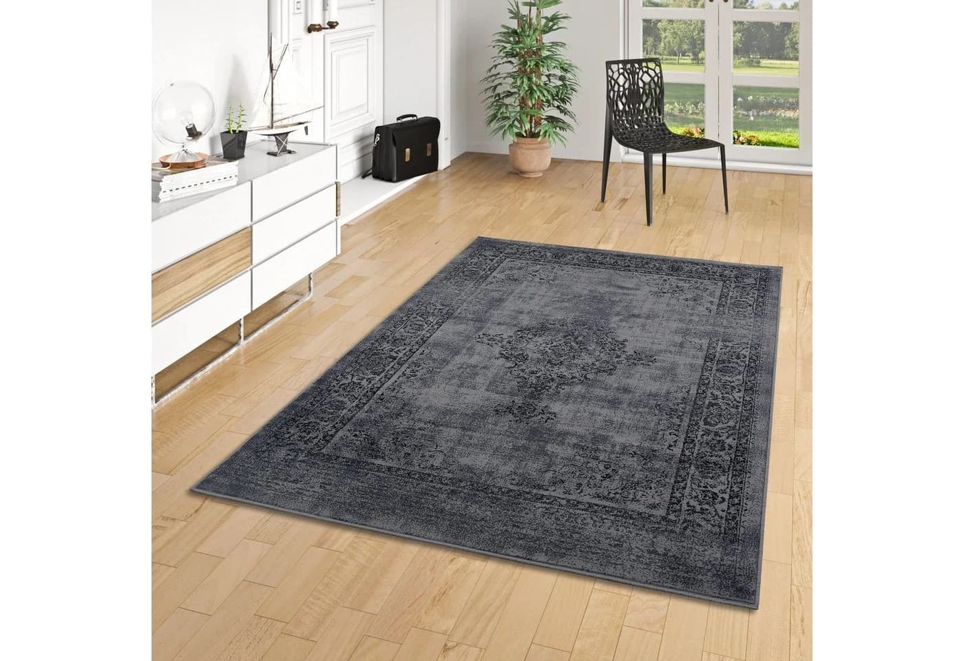 Pergamon Designteppich Kurzflor Bunt Grau Geometrisch - Bild 2