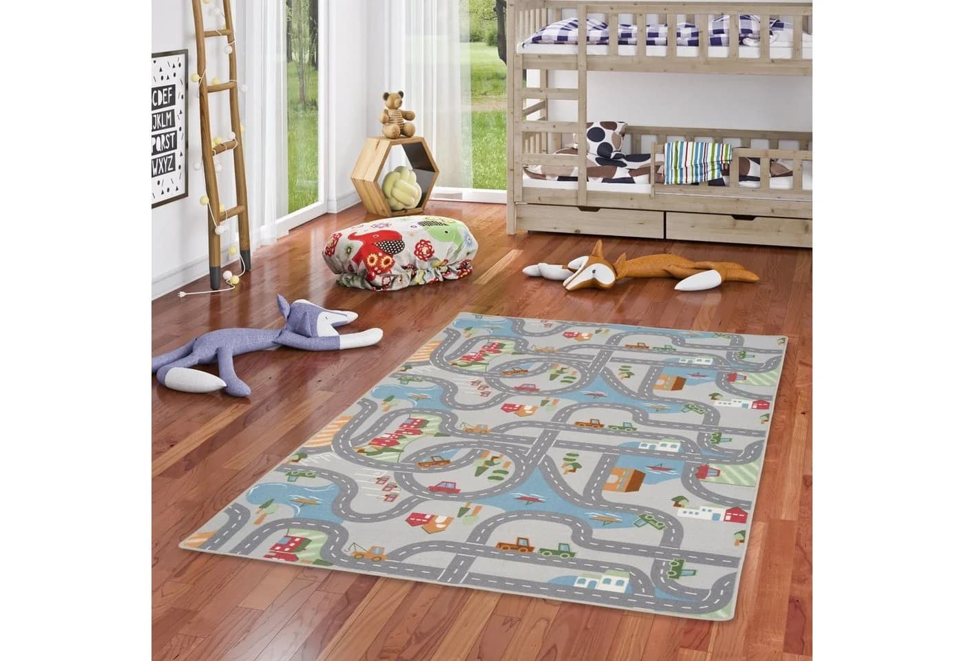 Snapstyle Kinderteppich Fun Town, Straßen-Design, 4 mm Höhe - Bild 2