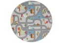 Snapstyle Kinderteppich Fun Town Rund Bunt Straßendesign Bild 1