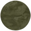Pergamon Fellteppich Pearl Rund Tannengrün Kunstfell Bild 1