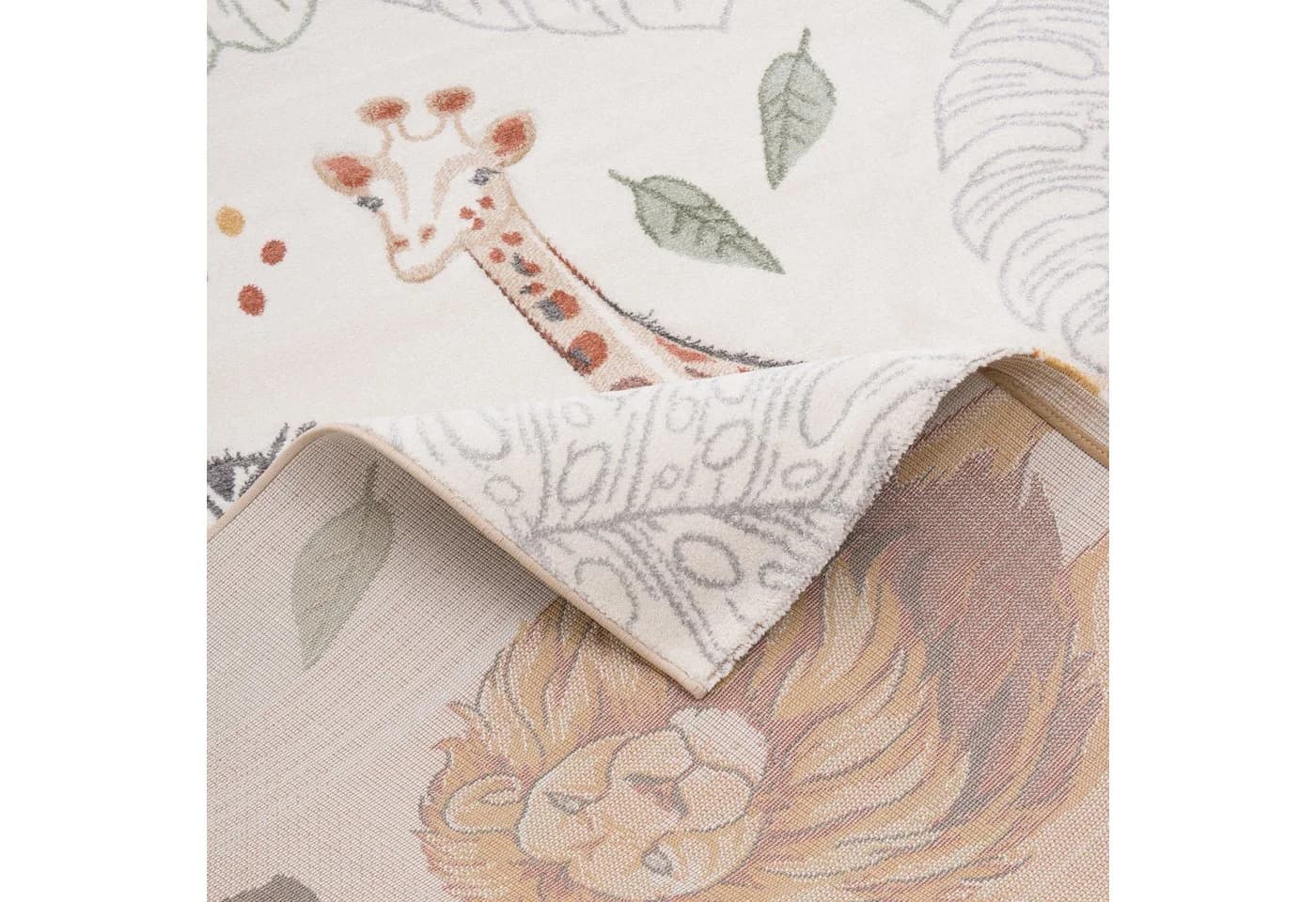 Pergamon Maui Kids Kinderteppich Giraffe Zebra Löwe - Bild 5