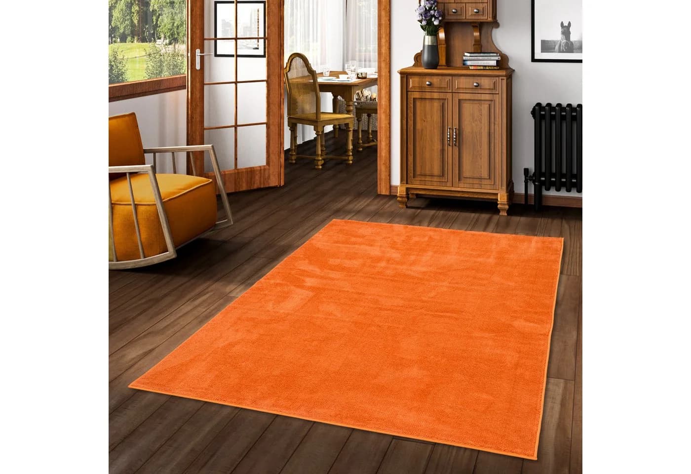 Snapstyle Hochflor-Teppich Orange Super Soft Deluxe Rechteckig - Bild 2