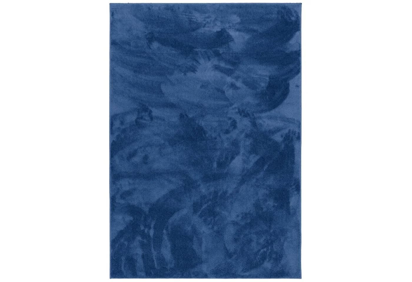Snapstyle Hochflor-Teppich Dunkelblau Luxus Super Soft