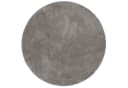 Pergamon Hochflor-Teppich Silky Rund Grau 30 mm Florhöhe Bild 2