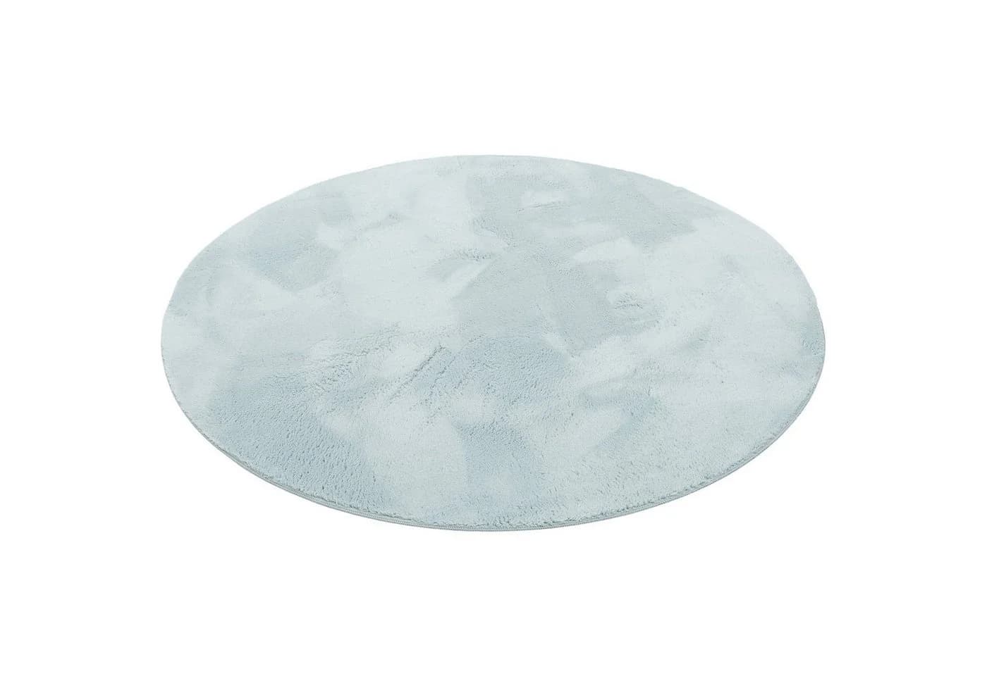 Pergamon Kinderteppich Pearl Kids Rund Blau Kunstfell - Bild 5