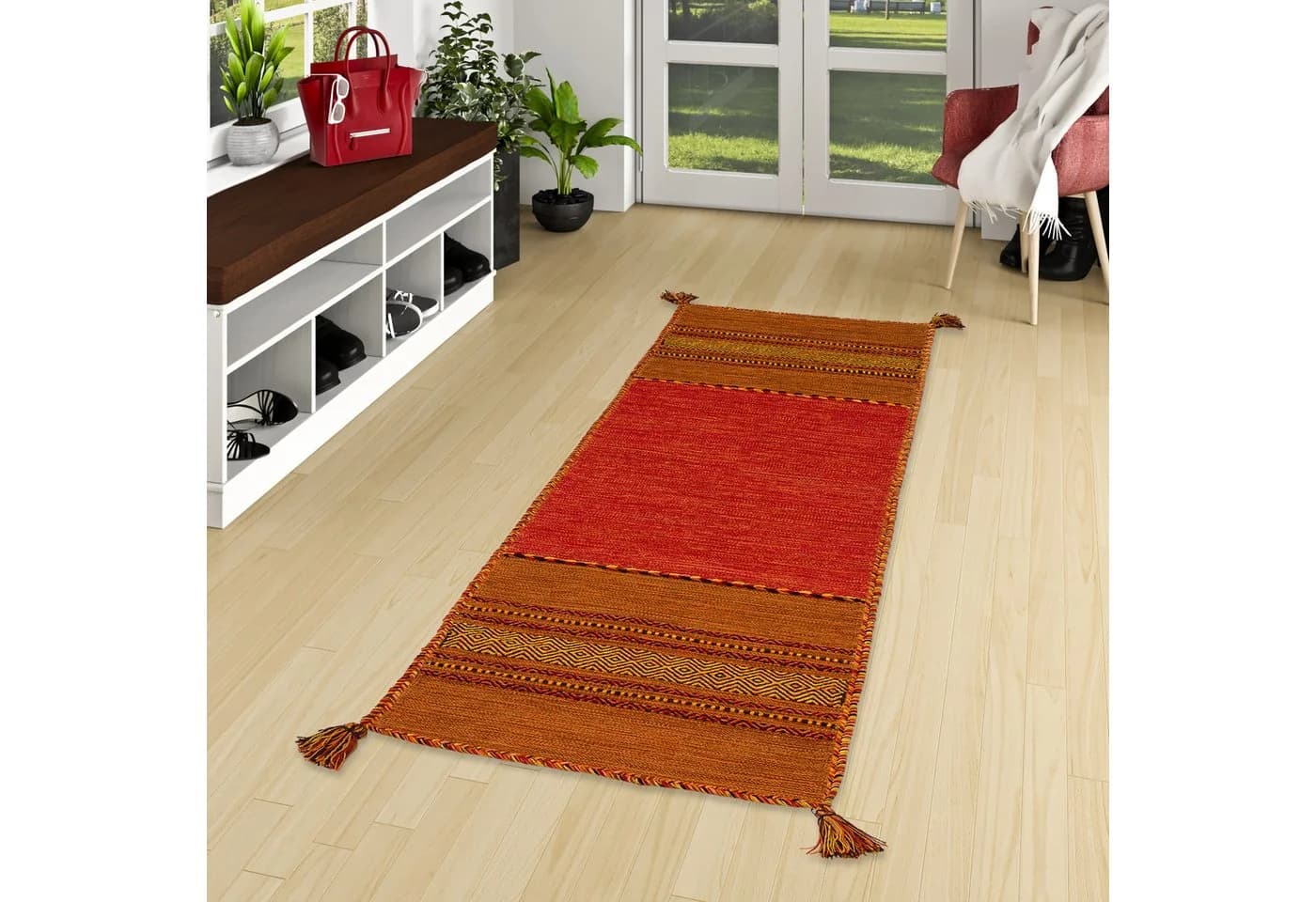 Pergamon Kelim Navarro Naturteppich 100% Baumwolle - Bild 2