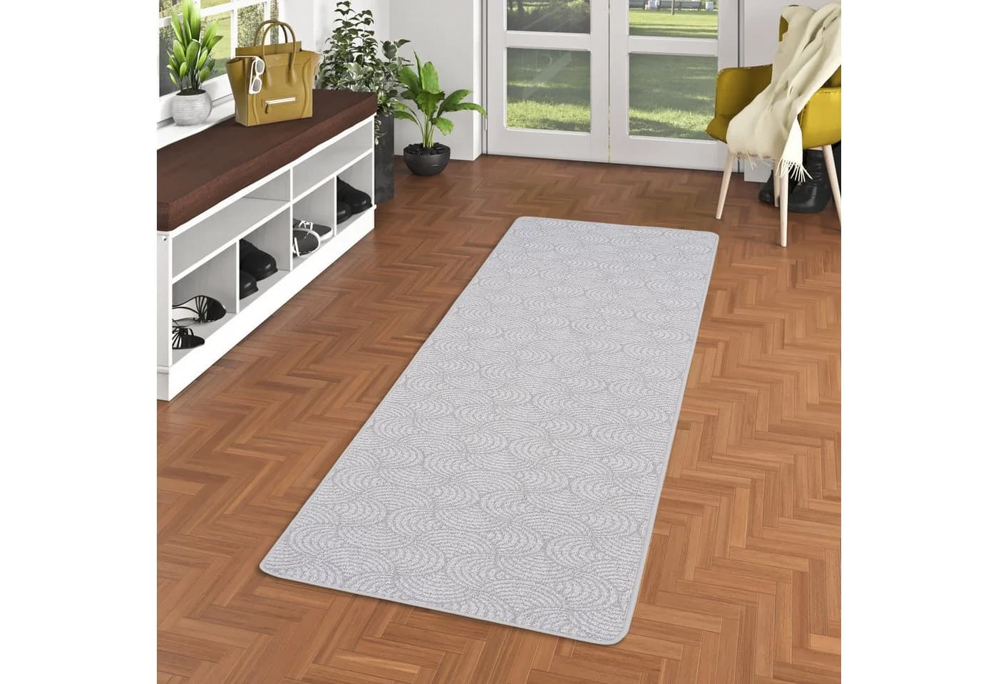 Snapstyle Läufer Feinschlinge Designer Teppich Circle, Rechteckig, Höhe: 6 mm - Bild 2