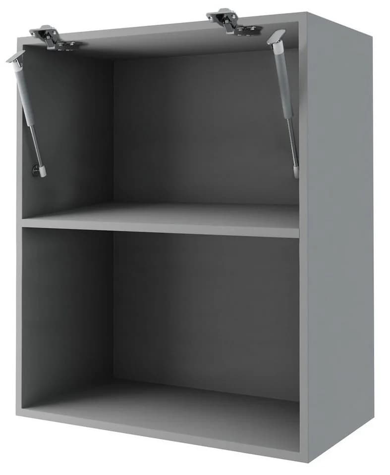 Feldmann-Wohnen Hängeschrank Avellino grifflos grau Acryl matt - Bild 4