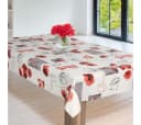 laro Wachstuch Tischdecke Mohnblumen Weiß Modern Bild 3