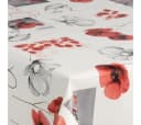 laro Wachstuch Tischdecke Mohnblumen Weiß Modern Bild 4