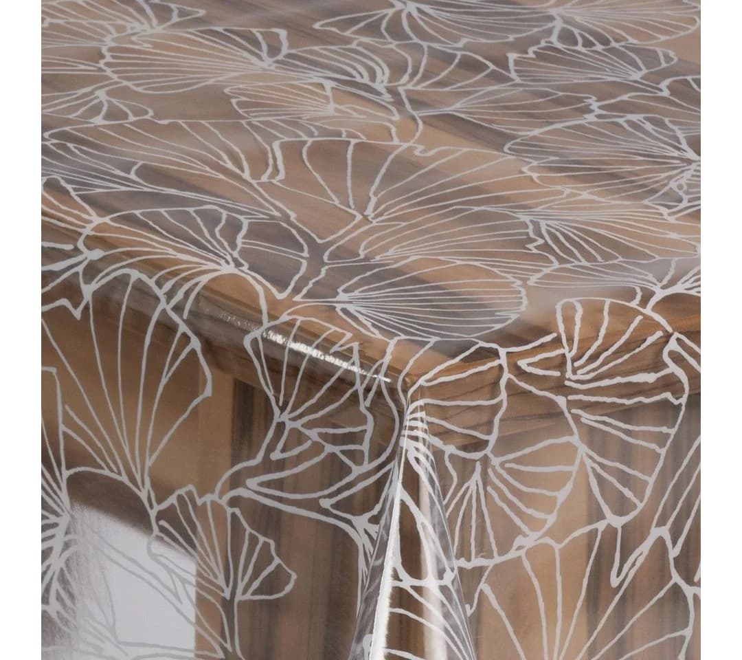 laro Tischdecke Premium Line Transparent Ginko PVC - Bild 4