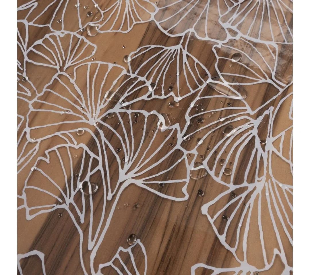 laro Tischdecke Premium Line Transparent Ginko PVC - Bild 5