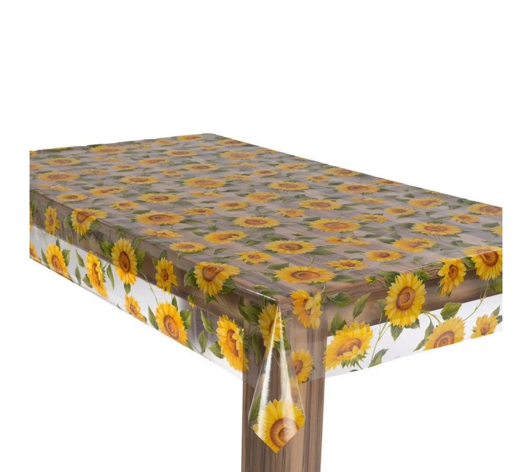 laro Tischdecke Premium Line 0,3mm weich Sonnenblumen PVC - Bild 2