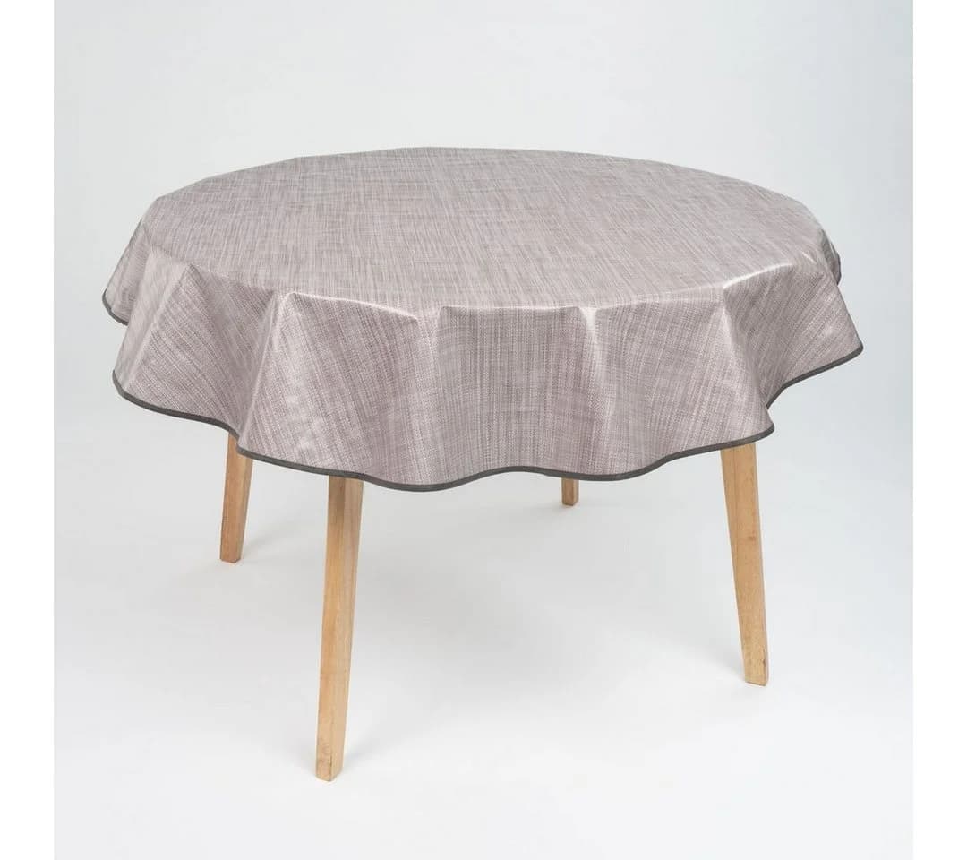 laro Runde Wachstuchtischdecke 160cm Saum-Eingefasst Kunststoff - Bild 2