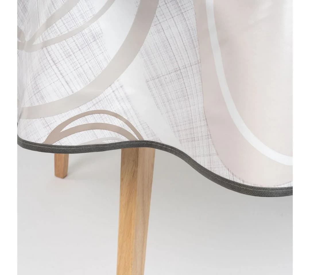 laro Wachstuchtischdecke 160cm Rund Saum-Eingefasst - Bild 4