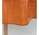 laro Runde Wachstuchtischdecke 140cm Leinenoptik Saum-Eingefasst Bild 5