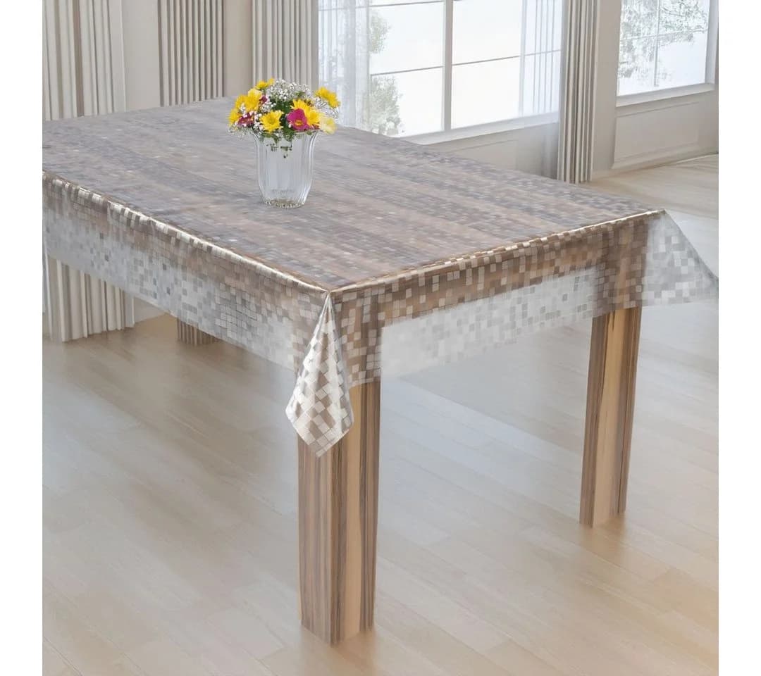 laro Tischdecke Laro Premium Line Transparent Kariert 0,3mm
