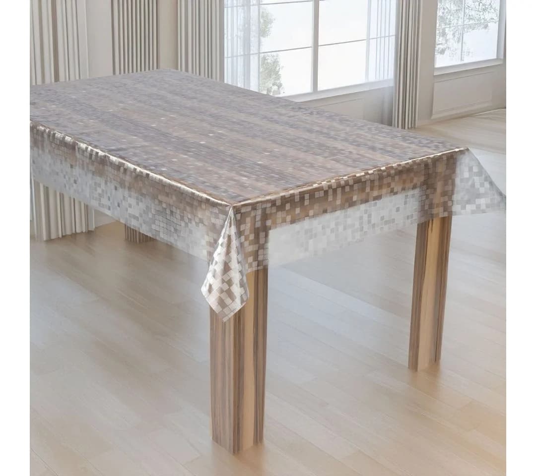 laro Tischdecke Laro Premium Line Transparent Kariert 0,3mm - Bild 2