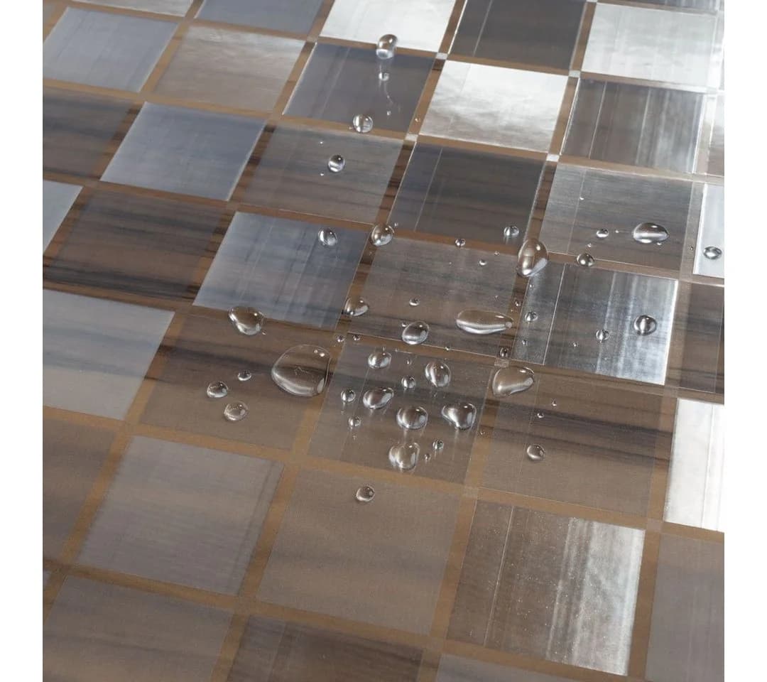 Laro Tischdecke Laro Premium Line 0,3mm Transparent PVC Karo - Bild 5