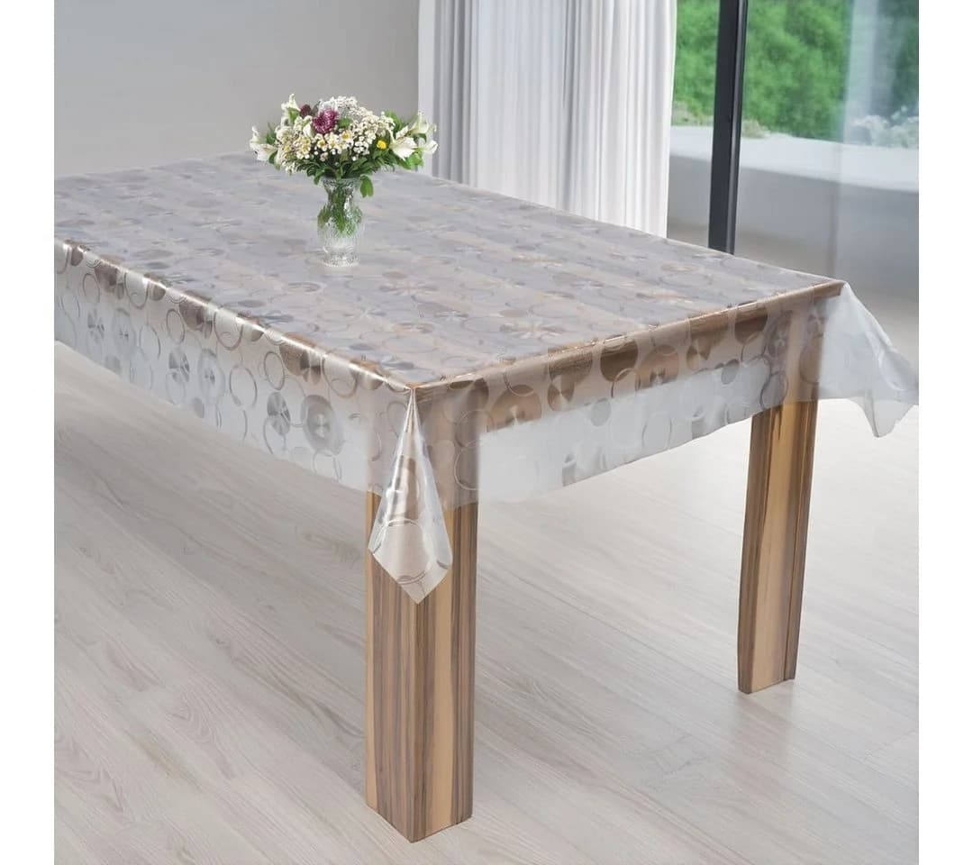 laro Tischdecke Laro Premium Line Transparent PVC Kreise