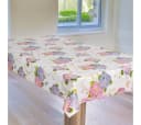 laro Wachstuch-Tischdecke Lila Rosa Floral Muster Bild 1