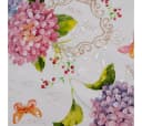 laro Wachstuch-Tischdecke Lila Rosa Floral Muster Bild 5