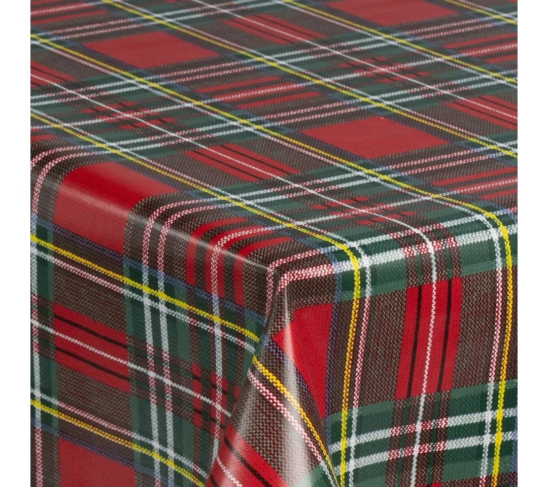 Laro Tischdecke Wachstuch Karo Rot Grün Gelb - Bild 4