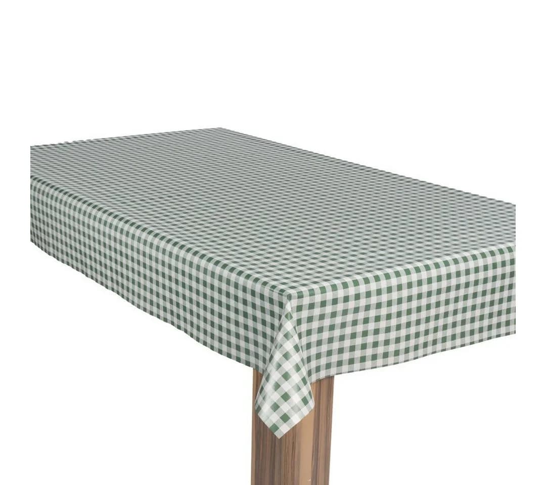 laro Wachstuch-Tischdecke Dunkelgrün Karo - Bild 2