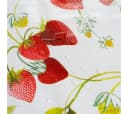laro Wachstuchtischdecke rund 140cm Erdbeer-Motiv Rot Weiß Bild 5