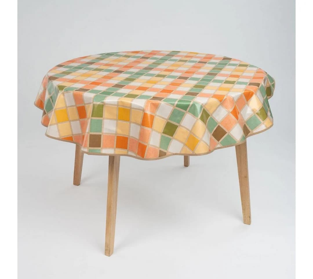 laro Wachstuchtischdecke rund 140 cm abwaschbar bunt - Bild 2
