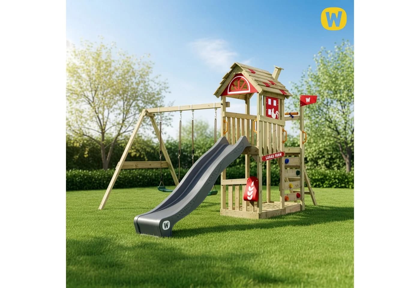 Wickey Spielturm FarmFlyer mit Wellenrutsche - Bild 4