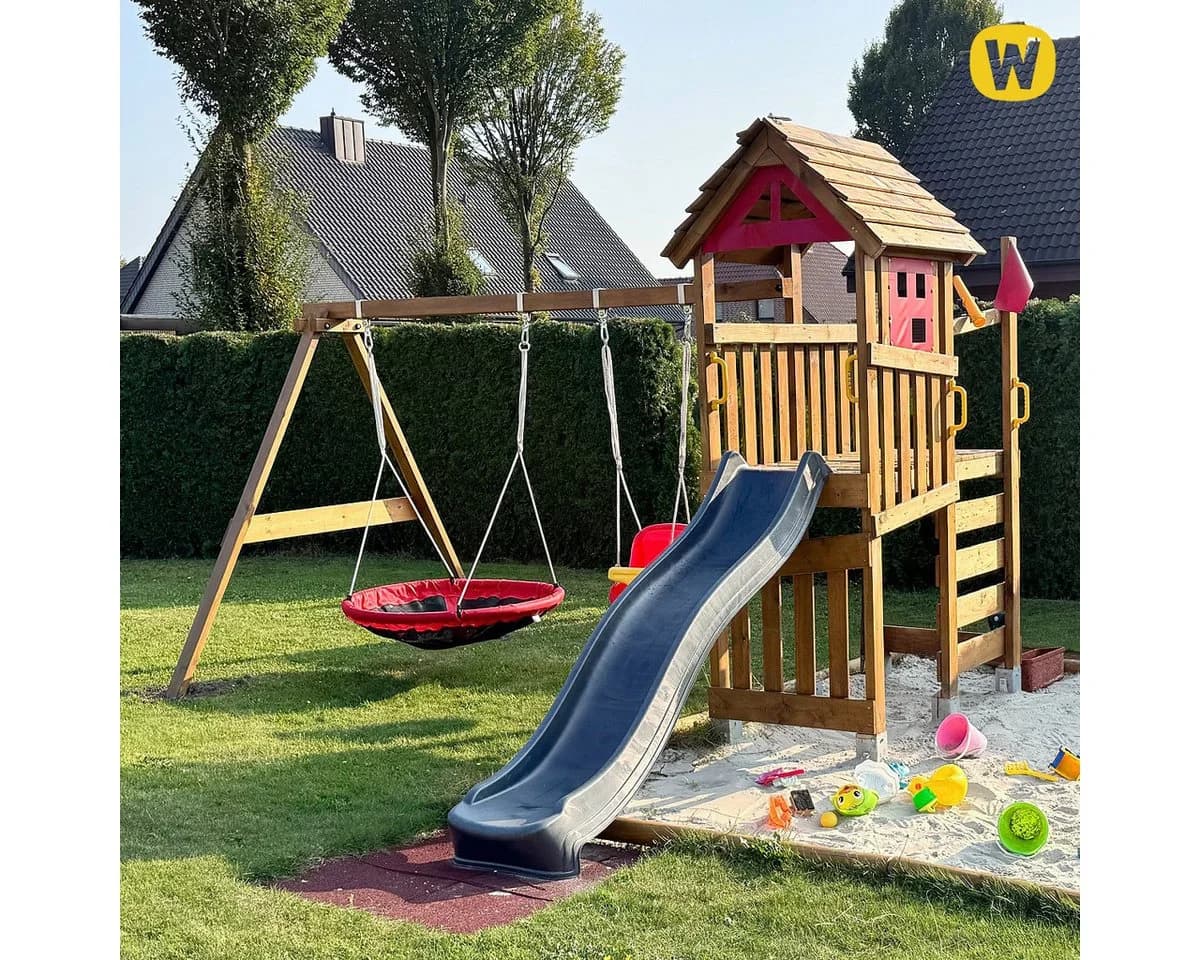 Wickey Spielturm FarmFlyer mit Wellenrutsche - Bild 5