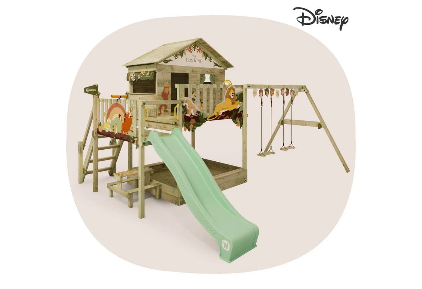 Wickey Spielturm Disney’s Quest Klettergerüst mit Rutsche und Schaukel - Bild 2
