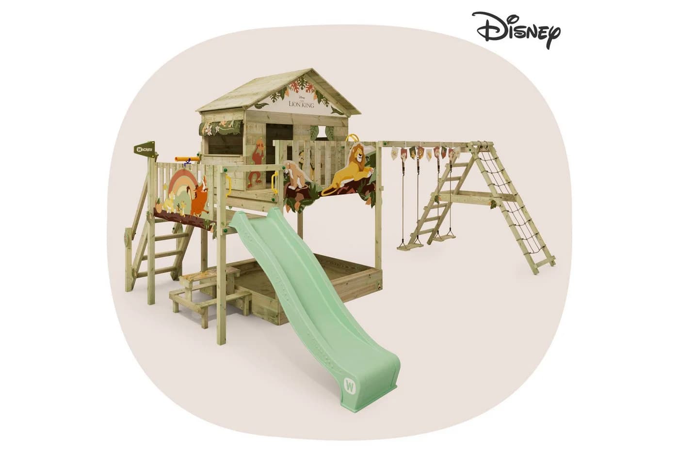 Wickey Spielturm Disney Saga Massivholz mit Rutsche und Schaukel - Bild 2