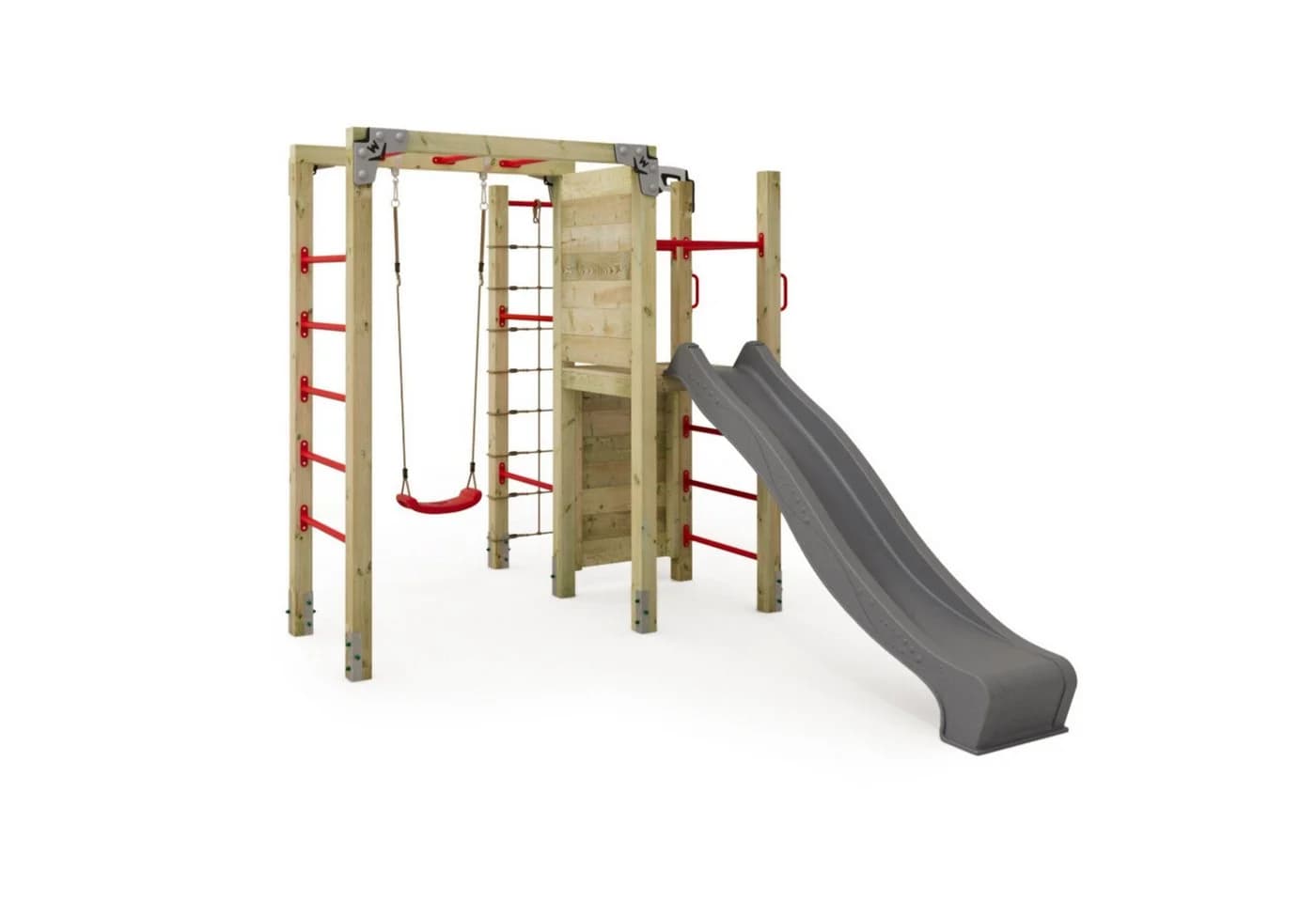 Wickey Klettergerüst Fit Cross 872 Calisthenics Kinderspielgerät mit Rutsche & Schaukel - Bild 2