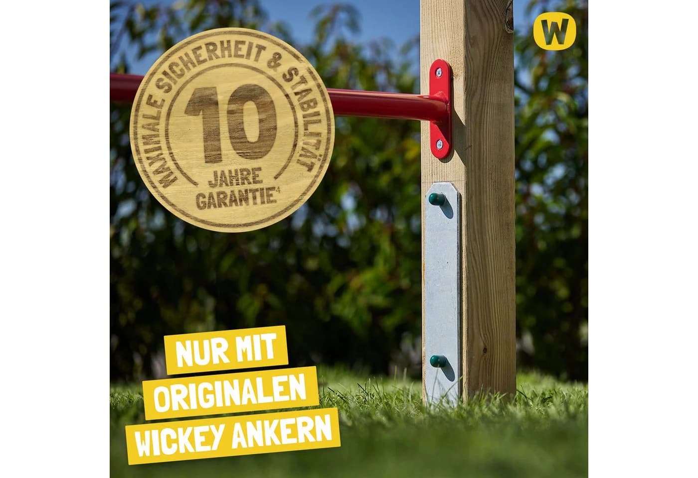 Wickey Klettergerüst Fit Cross 872 Calisthenics Kinderspielgerät mit Rutsche & Schaukel - Bild 3
