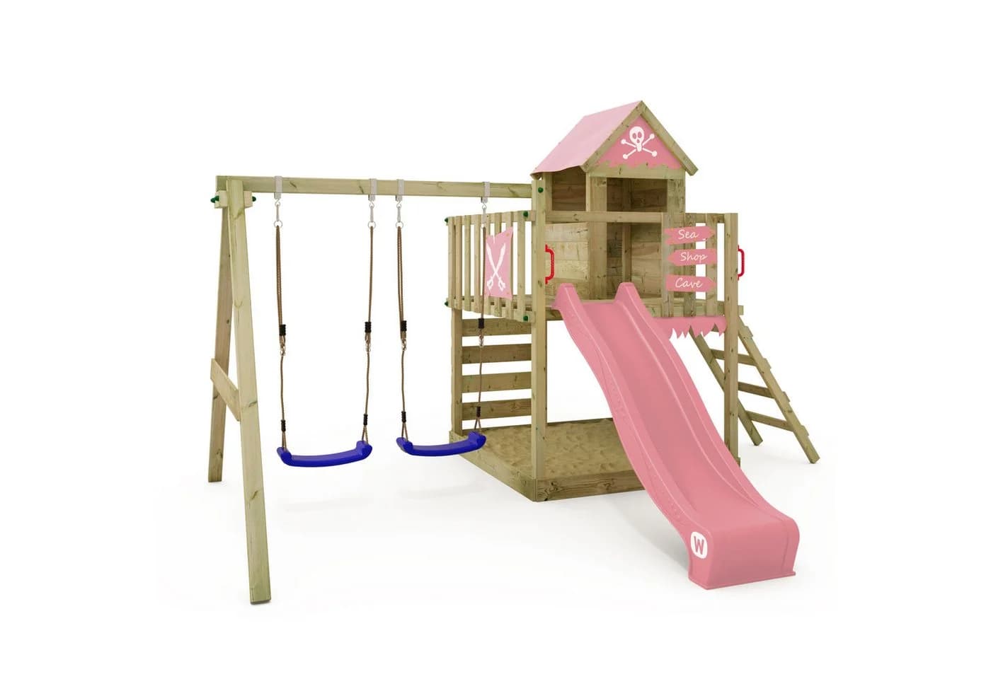 Wickey Spielturm Smart Cave mit Schaukel, Rutsche & Sandkasten - Bild 2