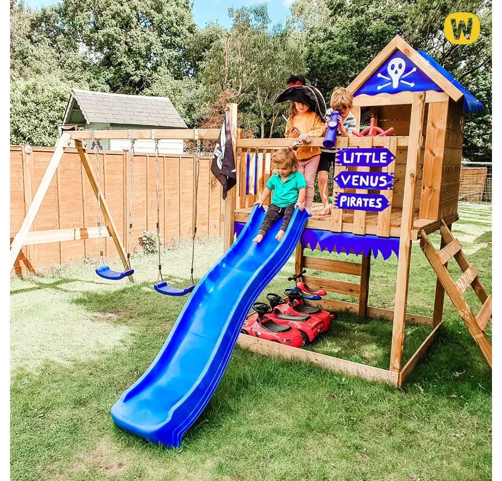 Wickey Spielturm Smart Cave mit Schaukel, Rutsche & Sandkasten - Bild 5