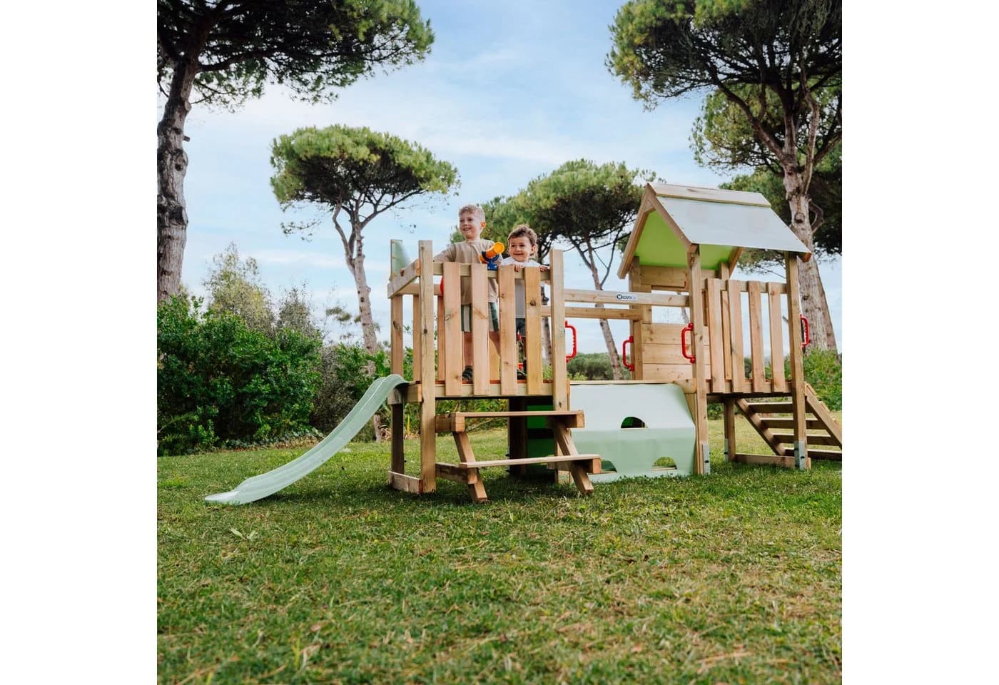 Wickey Spielturm-Spielzeugset Xtra-Lift Kinderseilzug mit Eimer für Spielgeräte - Bild 4