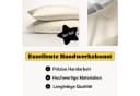 Seralino Mako Satin Kissenbezug Bio-Baumwolle Beige Bild 1