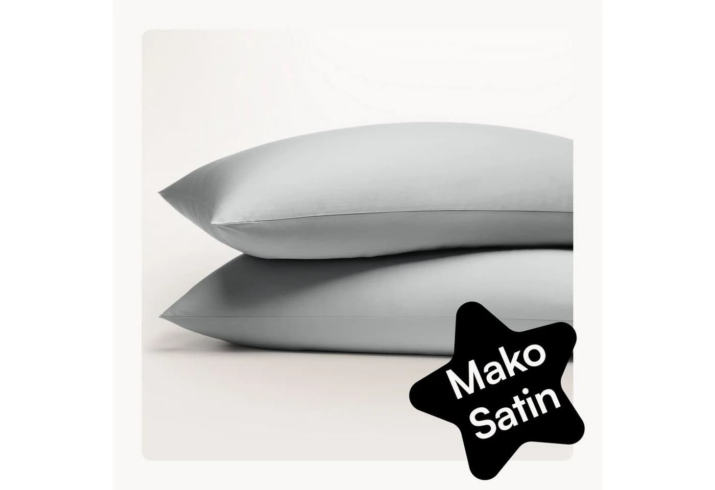 Seralino Kissenbezug Mako Satin 100% Bio-Baumwolle 2 Stück Fairtrade GOTS zertifiziert - Bild 2